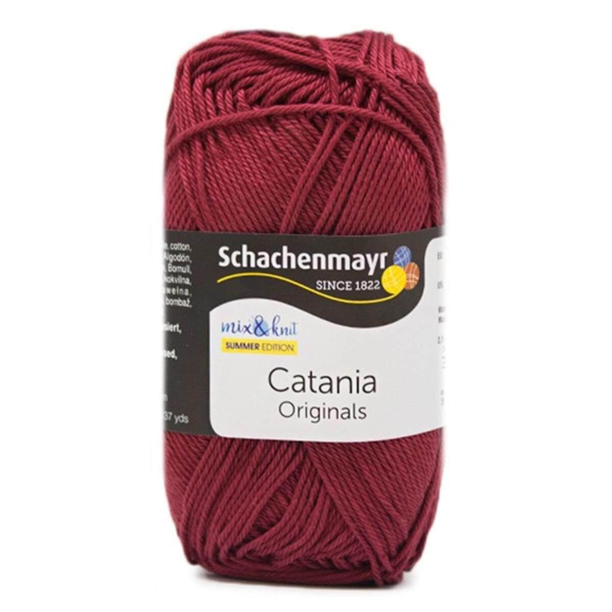 Schachenmayr Catania Pamuk Amigurumi El Örgü İpi İpliği Yünü 425 Bordo