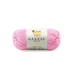 Gazzal Giza Amigurumi Pamuk Cotton Koton Merserize El Örgü İpi 50 Gr 2492 Pembe