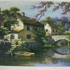 5D Yapışan Boncuk Goblen 30 x 40 cm Mozaik Tablo Pano 60604