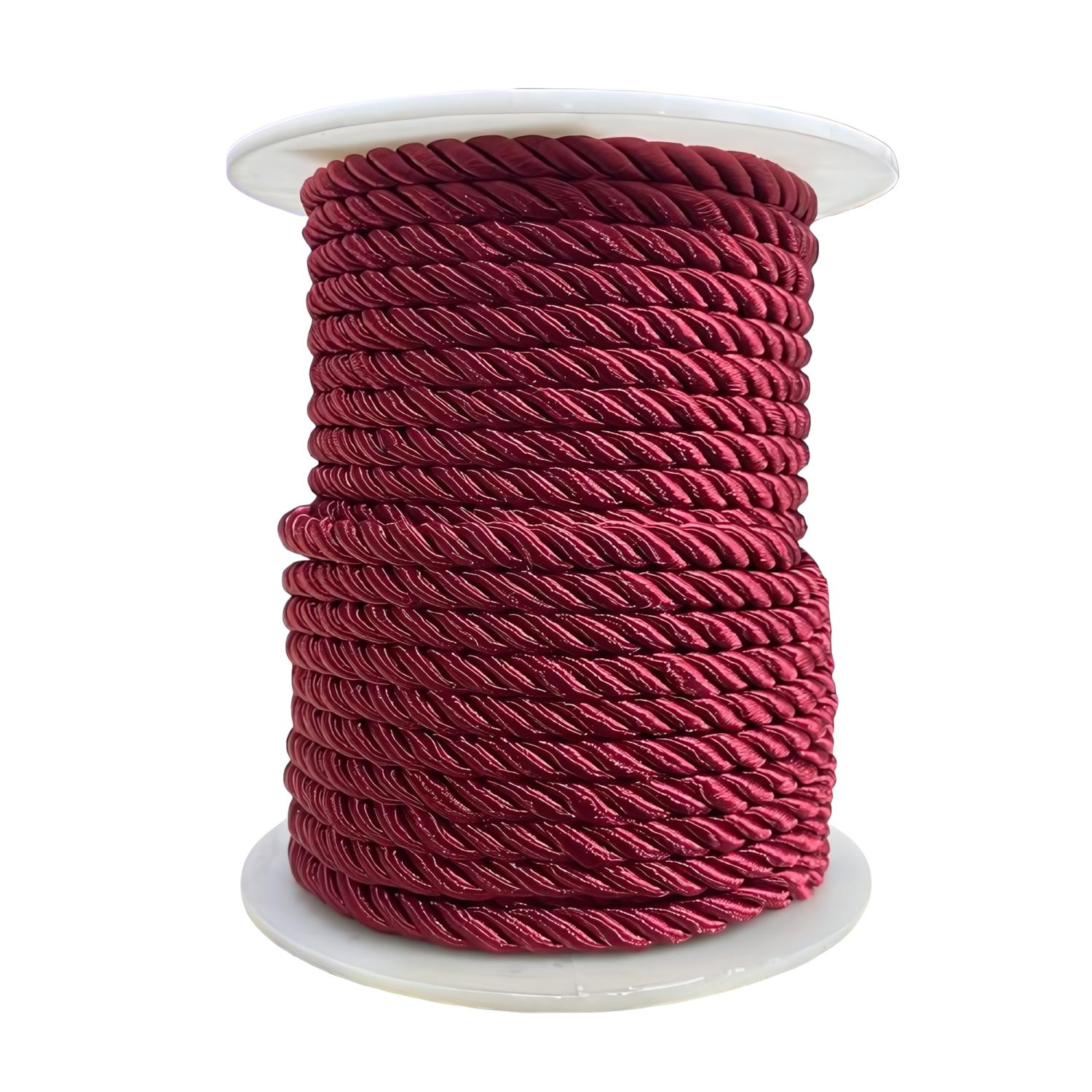Bükümlü Kordon İp 5 mm 18 metre 66 Bordo