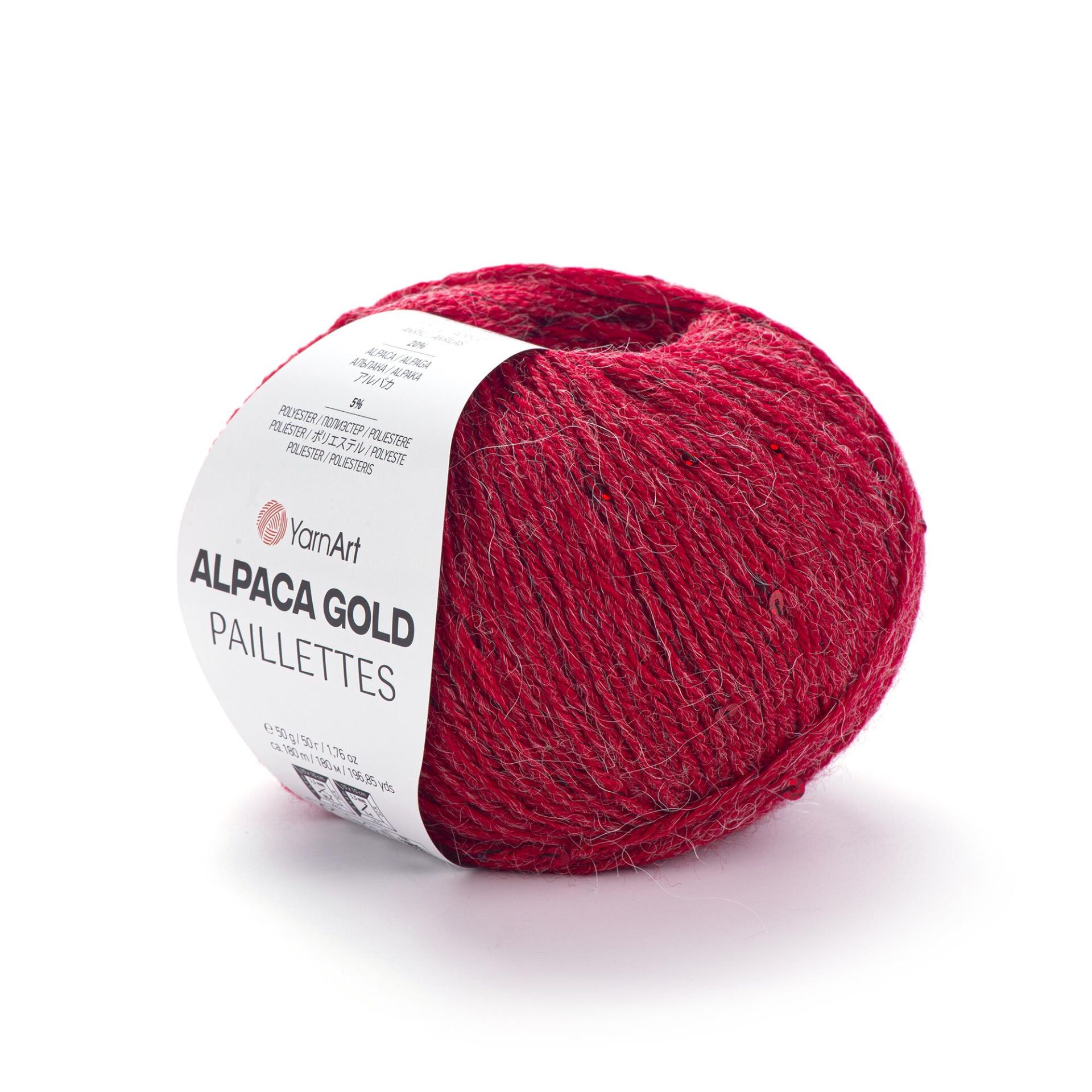 YarnArt Alpaca Gold Paillettes Pullu Örgü İpi 50 gr 9307