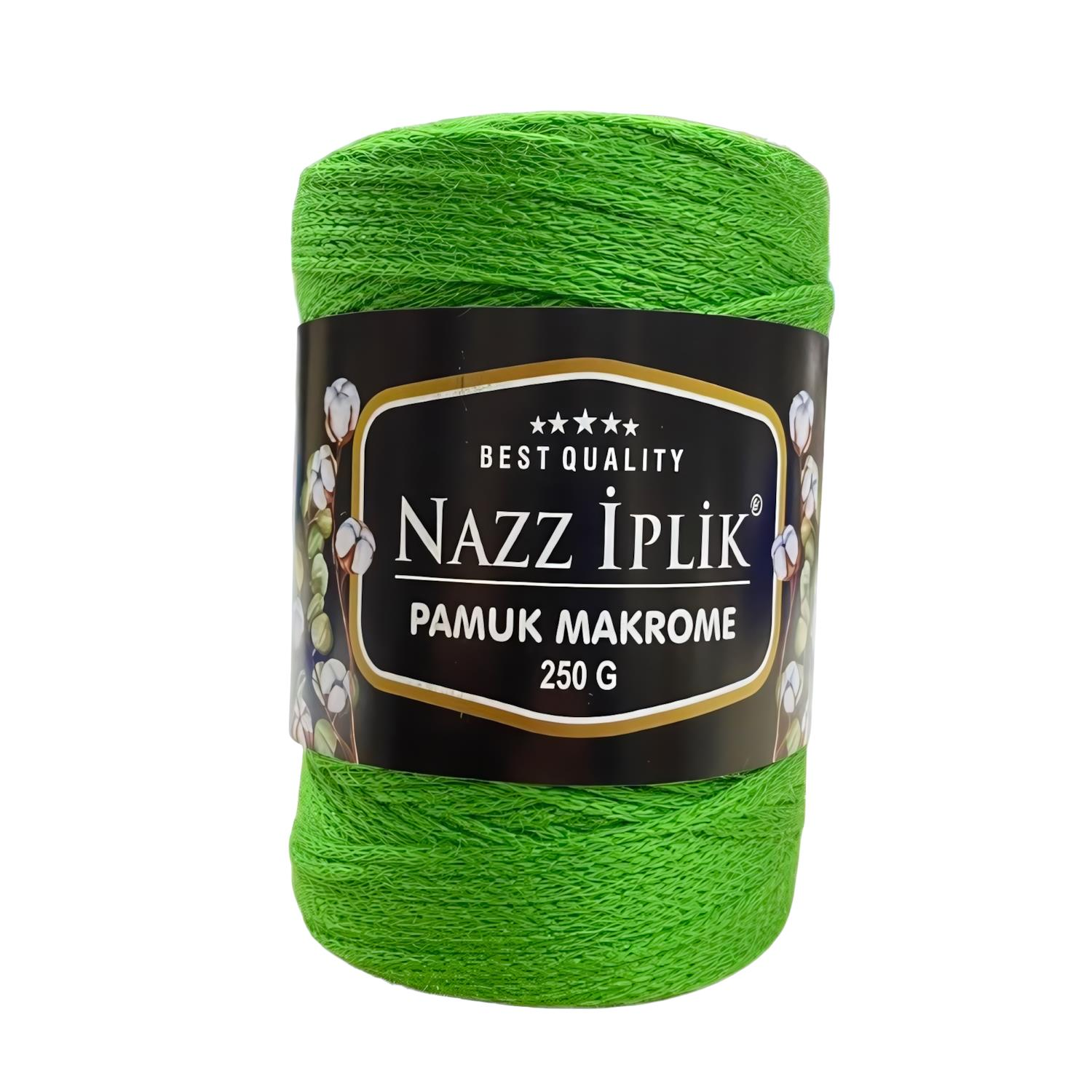 Nazz Pamuk Makrome El Örgü İpi 250 gr 22 Yeşil