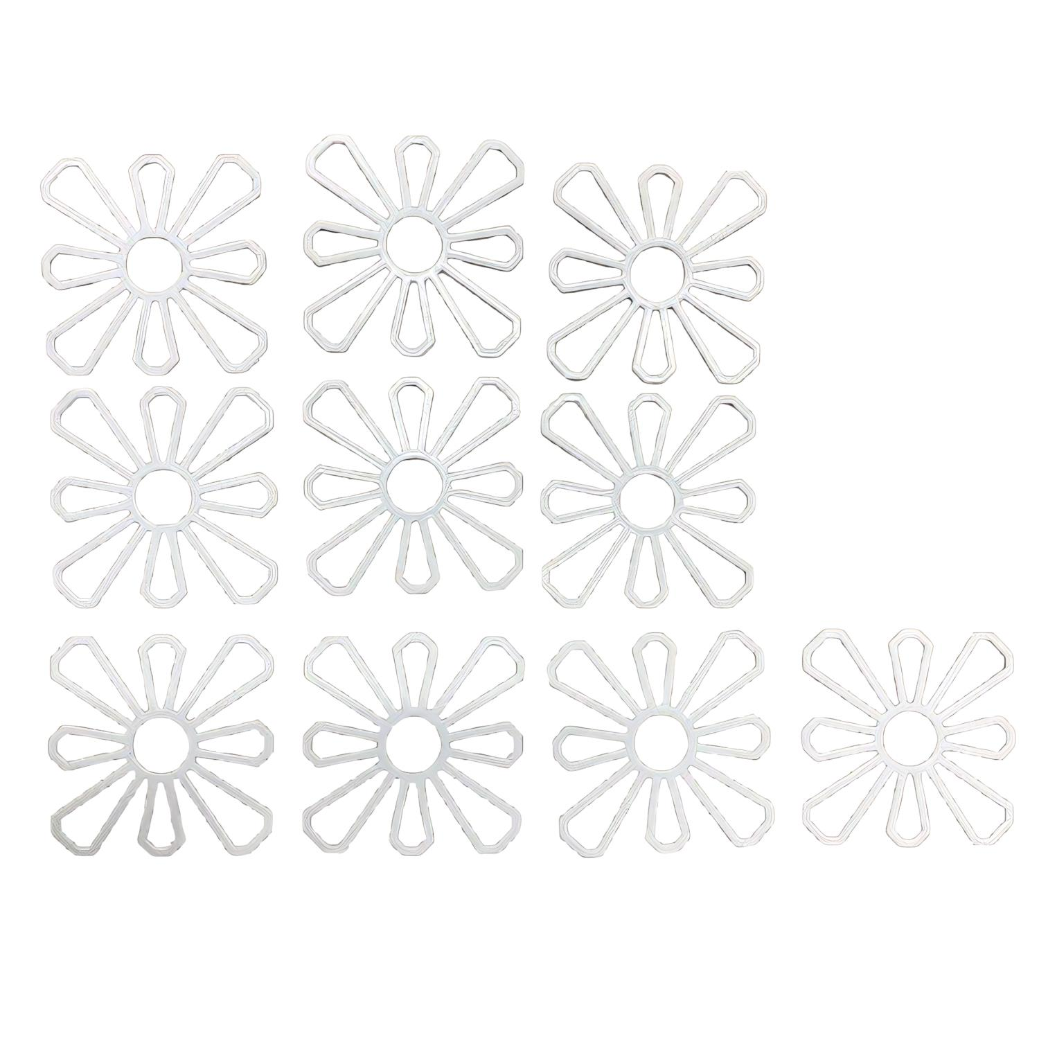 Çanta Çiçek Motif Kalıbı 8 cm 10 Adet