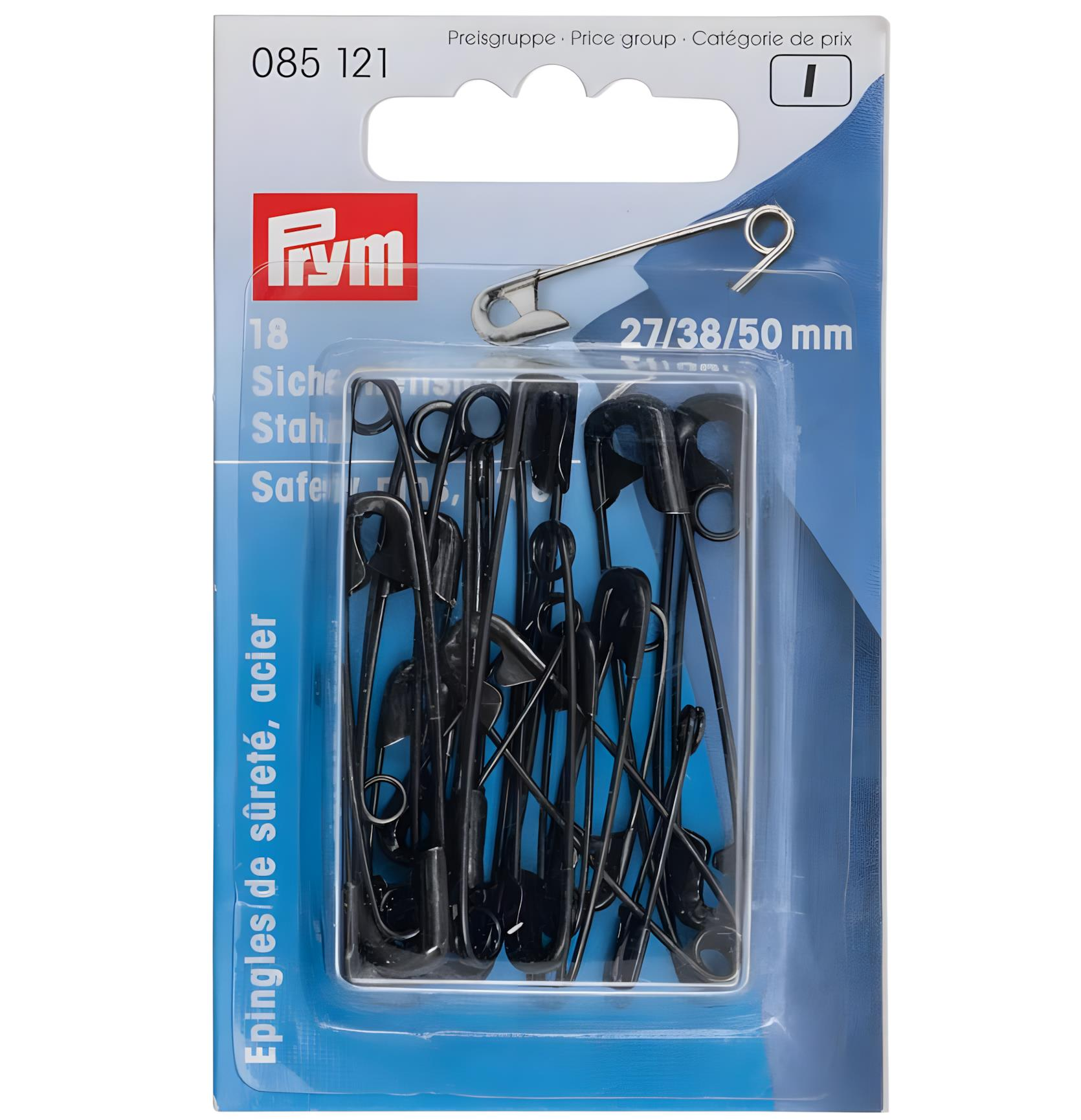Prym Çengelli İğne Siyah No:1-3 085121