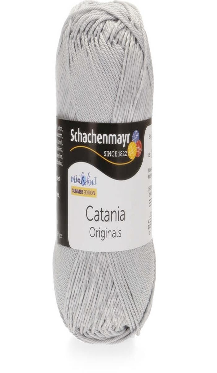 Schachenmayr Catania Pamuk Amigurumi El Örgü İpi İpliği Yünü 434 Açık Gri