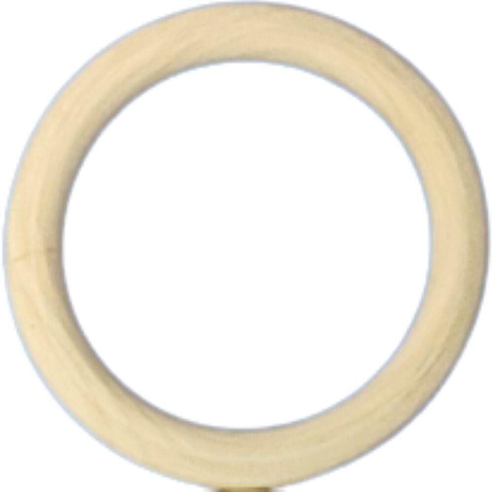 Ahşap Çıngırak Diş Kaşıma Halkası 7cm