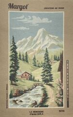 Margot Baskılı Goblen 103 5014 La Montagne 45x65cm Tablo Pano