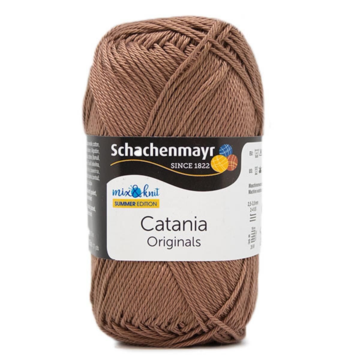 Schachenmayr Catania Pamuk Amigurumi El Örgü İpi İpliği Yünü 438 Kahve
