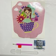 5D Yapışan Boncuk Mozaik Tablo 15*15 cm SZ06