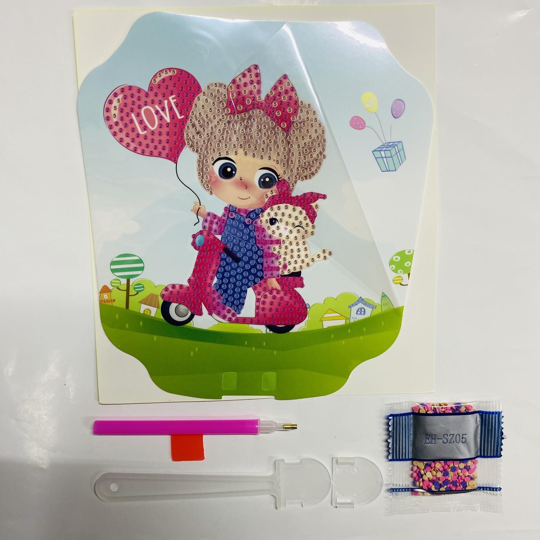 5D Yapışan Boncuk Mozaik Tablo 15*15 cm SZ05