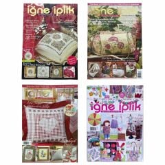 İğne İplik (4 adet) Nakış Dergisi (3 - 12 - 22 - 26)