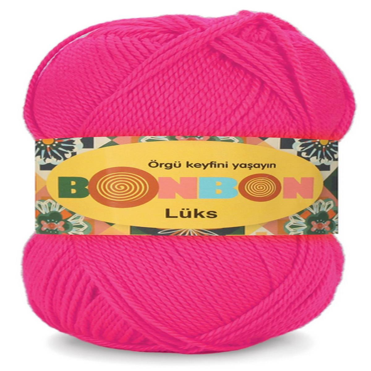 Nako Bonbon Lüks Patiklik Çoraplık El Örgü İpi 100 gr 98396 Fuşya