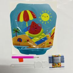 5D Yapışan Boncuk Mozaik Tablo 15*15 cm SZ09