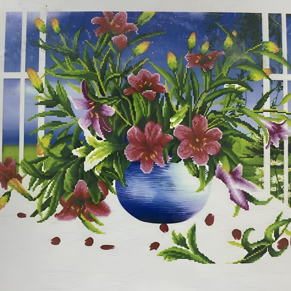 5D Yapışan Boncuk Goblen 30 x 40 cm Mozaik Tablo Pano 60340