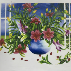 5D Yapışan Boncuk Goblen 30 x 40 cm Mozaik Tablo Pano 60340