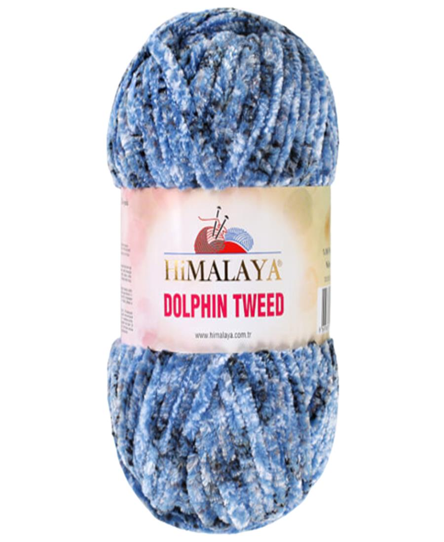 Himalaya Dolphin Tweed El Örgü İpliği 100 gr 92012 Mavi