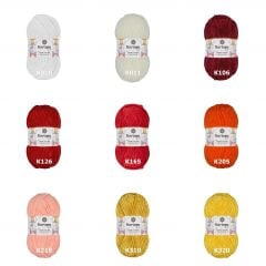 Kartopu Yumurcak Kadife El Örgü İpi 100 Gr