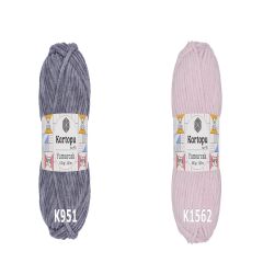 Kartopu Yumurcak Kadife El Örgü İpi 100 Gr