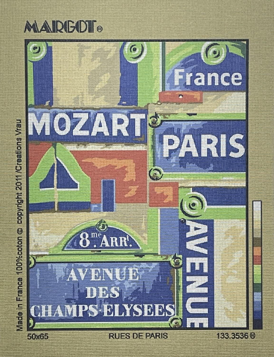 Margot Baskılı Goblen 133 3536 Rues de Paris 50x65cm Tablo Pano Sadece Goblen Kumaşı SORUNSUZ