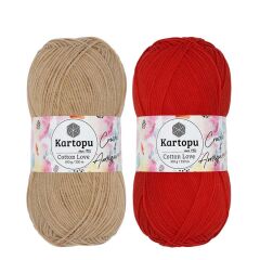 Kartopu Cotton Love El Örgü Amigurumi İpi Yünü 100 gr
