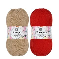 Kartopu Cotton Love El Örgü Amigurumi İpi Yünü 100 gr