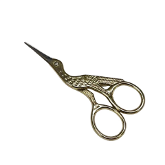 Leylek Motifli Dikiş Nakış Davet Açılış Kurdele Makası 9 cm mk-yjx-01