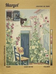 Margot Baskılı Goblen 133 3533 Chat En Re 50x65cm Tablo Pano Sadece Goblen Kumaşı SORUNSUZ