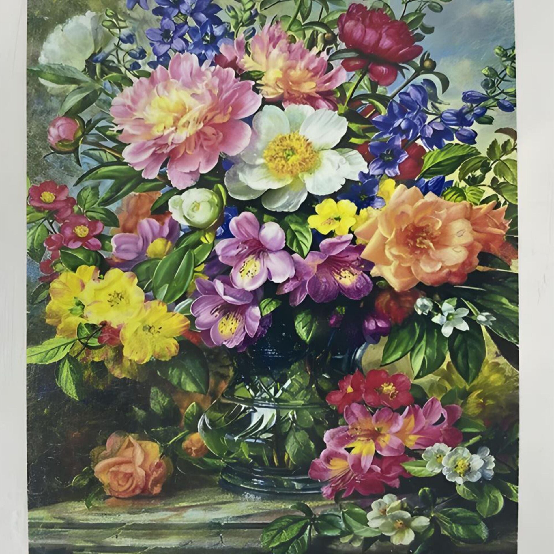 5D Yapışan Boncuk Goblen 30 x 40 cm Mozaik Tablo Pano 60186