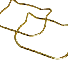 Metal Kedi Model Çanta Sapı catx3