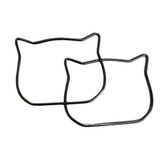 Metal Kedi Model Çanta Sapı catx3