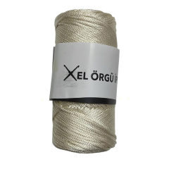 Şık Polyester Makrome El Örgü İpi 200 gr PLY200 26 Koyu Krem