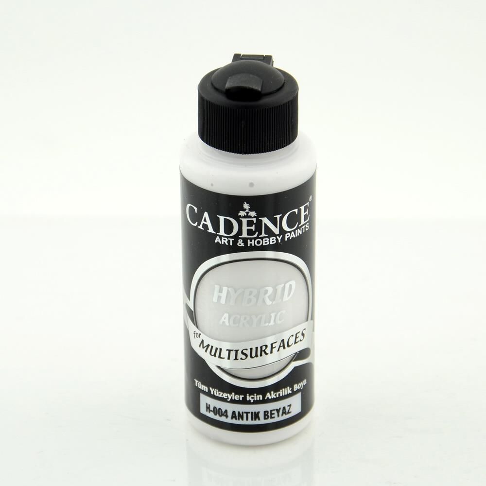 Cadence Hybrid Acrylic Multisurfaces 120ml - Tüm Yüzeyler İçin Akrilik Boya H-004 Antik Beyaz