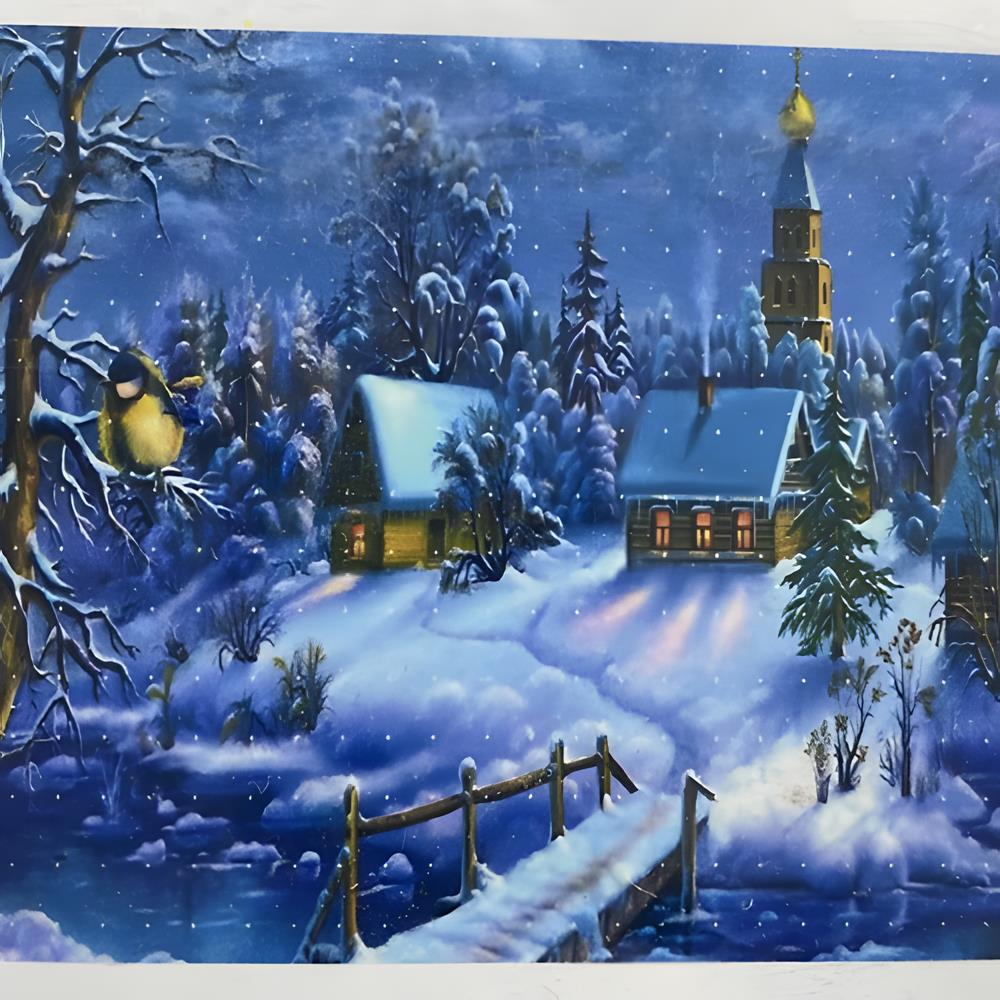 5D Yapışan Boncuk Goblen 30 x 40 cm Mozaik Tablo Pano 60325