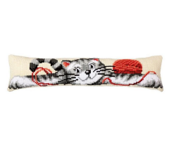 Vervaco İşlenecek Goblen Yastık Etamin Kedi Kiti 80*20 cm PN-0009356
