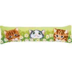 Vervaco İşlenecek Goblen Yastık Etamin Kedi Kiti 80*20 cm PN-0194686