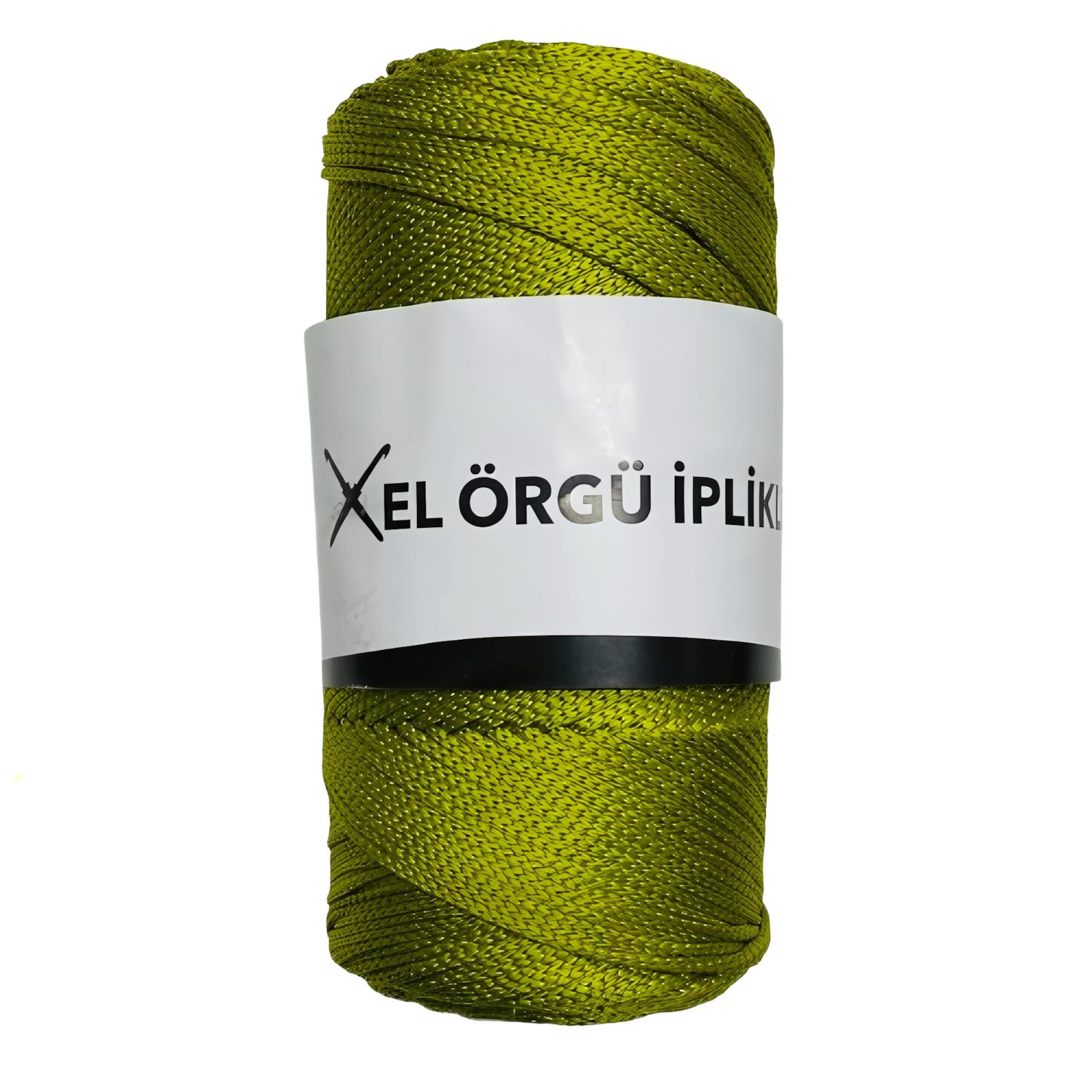 Şık Polyester Makrome El Örgü İpi 200 gr PLY200 12 Çağla