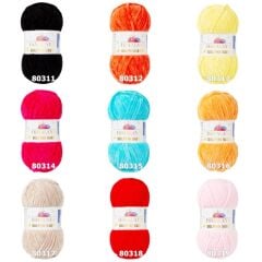 Himalaya Dolphin Baby Kadife İp El Örgü Yünü