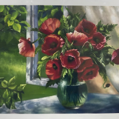 5D Yapışan Boncuk Goblen 30 x 40 cm Mozaik Tablo Pano 60278