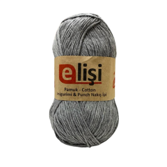Elişi Pamuk Amigurumi İpi İpliği Cotton Koton 100gr X04 Gri