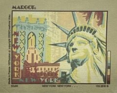 Margot Baskılı Goblen 133 3518 New York 50x65cm Tablo Pano
