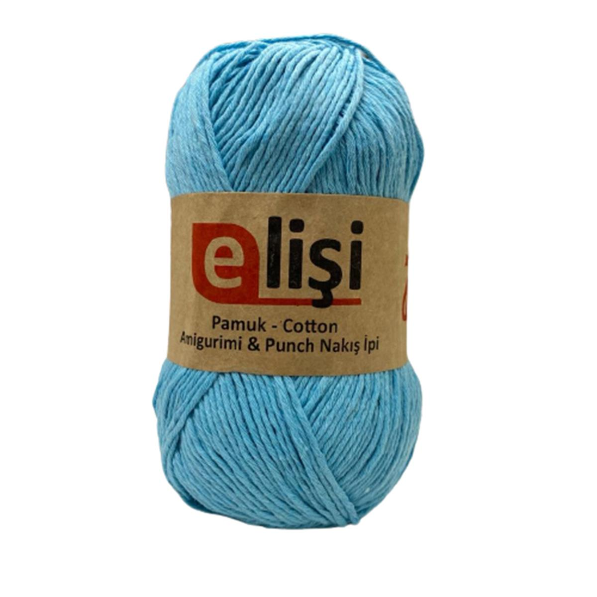 Elişi Pamuk Amigurumi İpi İpliği Cotton Koton 100gr X07 Turkuaz