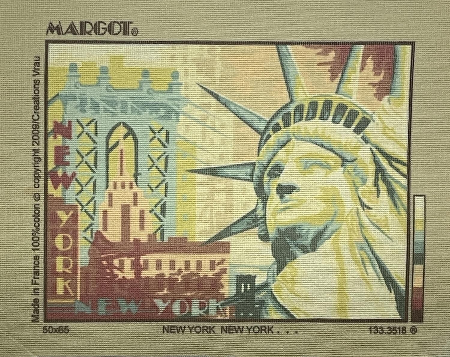 Margot Baskılı Goblen 133 3518 New York 50x65cm Tablo Pano Sadece Goblen Kumaşı A KALİTE