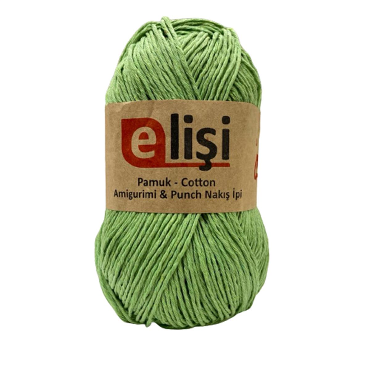 Elişi Pamuk Amigurumi İpi İpliği Cotton Koton 100gr X09 Yeşil