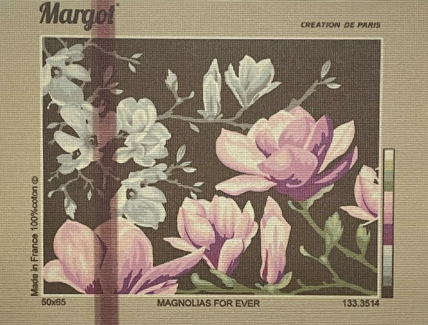 Margot Baskılı Goblen 133 3514 Magnolias For Ever 50x65cm Tablo Pano