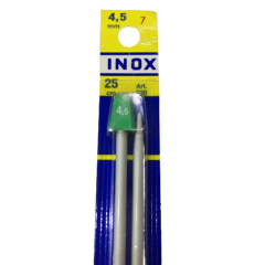 Inox Metal 25 cm El Örgü Şişi 4,5 mm