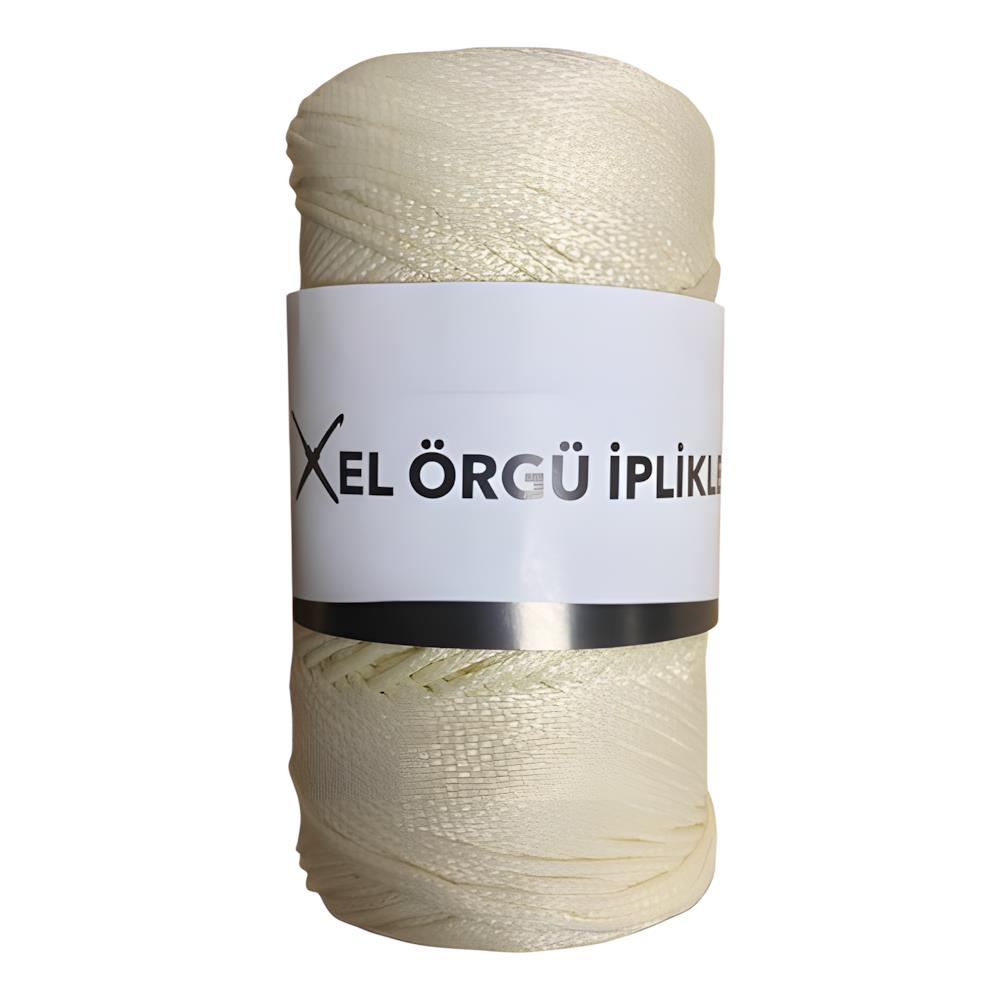 Şık Polyester Makrome El Örgü İpi 200 gr PLY200 26 Koyu Krem