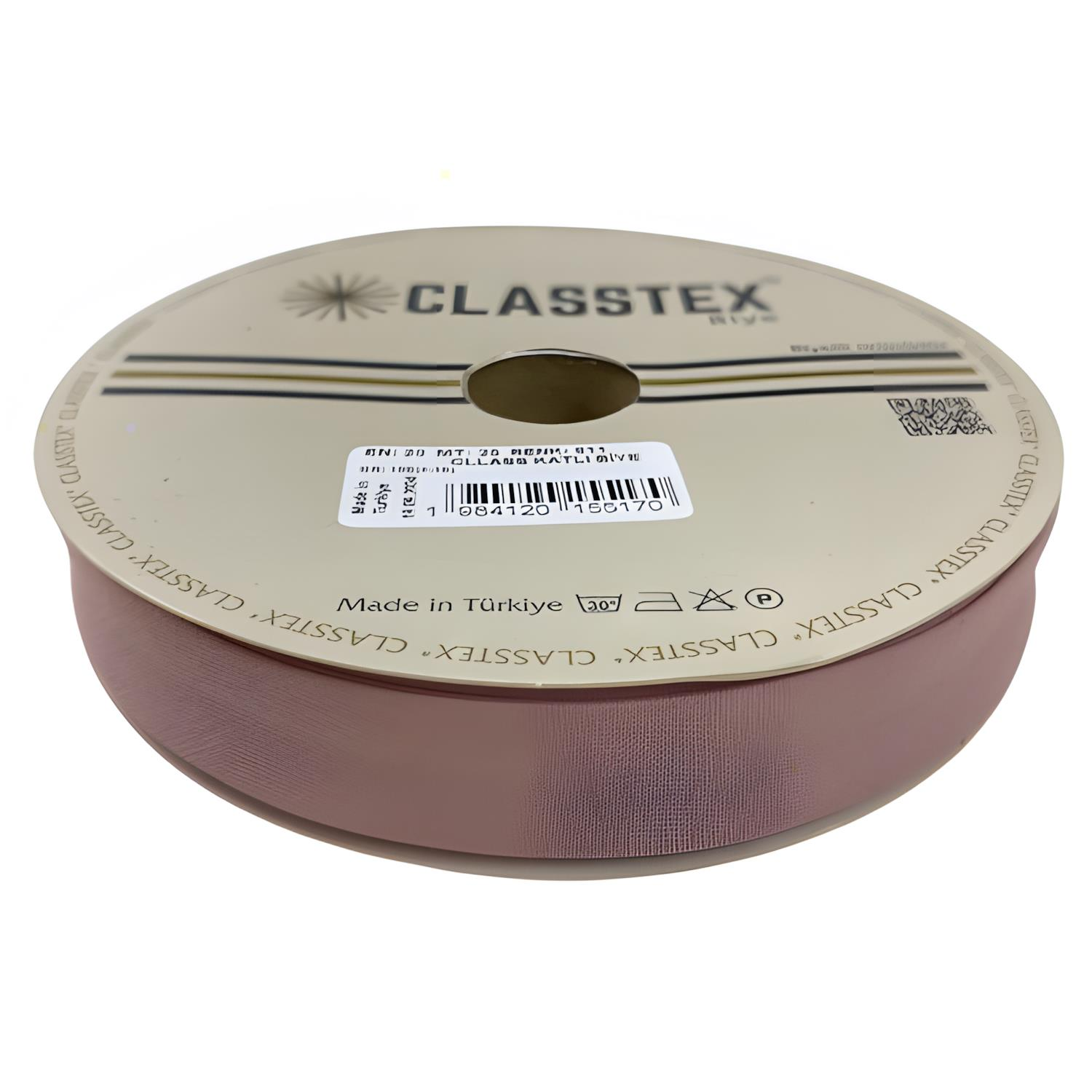 Classtex Cotton Koton Katlı Biye 2 cm 25 mt 811 Pudra