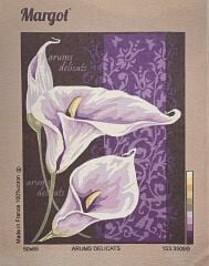 Margot Baskılı Goblen 133 3509 Arums Delicats 50x65cm Tablo Pano