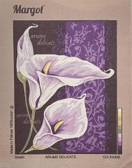 Margot Baskılı Goblen 133 3509 Arums Delicats 50x65cm Tablo Pano