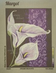 Margot Baskılı Goblen 133 3509 Arums Delicats 50x65cm Tablo Pano